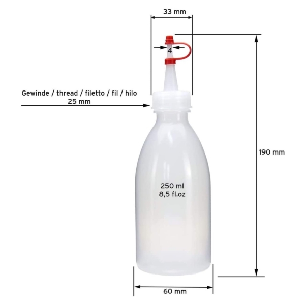Massage Spritzflasche-250ml-leer 1